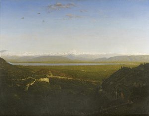 Vue du Mont Blanc, vu de La Faucille, vers 1865 - Pierre Etienne Theodore Rousseau